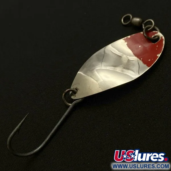 Shoff's F.S.T.2, 5,5 g, Nickel/Rouge, Cuillère #23904