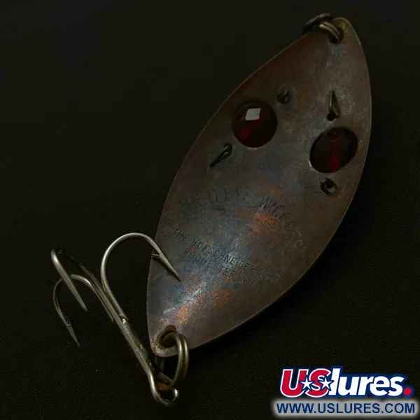 Hofschneider Red Eye Wiggler, bronze, 25g, Cuillère ondulante #23913