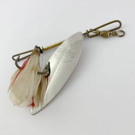 4 Bros 4 Brothers Willow Leaf, 14g, nickel/rouge, Cuillère Tournante #23937