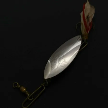 4 Bros 4 Brothers Willow Leaf, 14g, nickel/rouge, Cuillère Tournante #23937