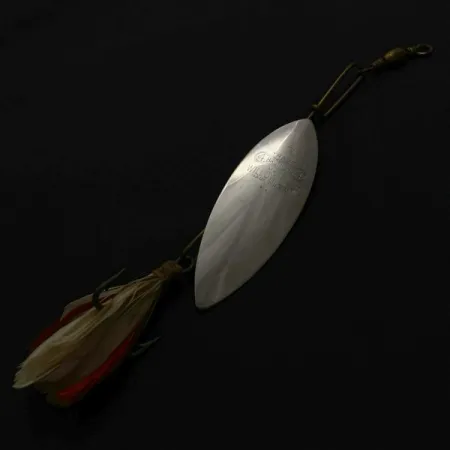 4 Bros 4 Brothers Willow Leaf, 14g, nickel/rouge, Cuillère Tournante #23937