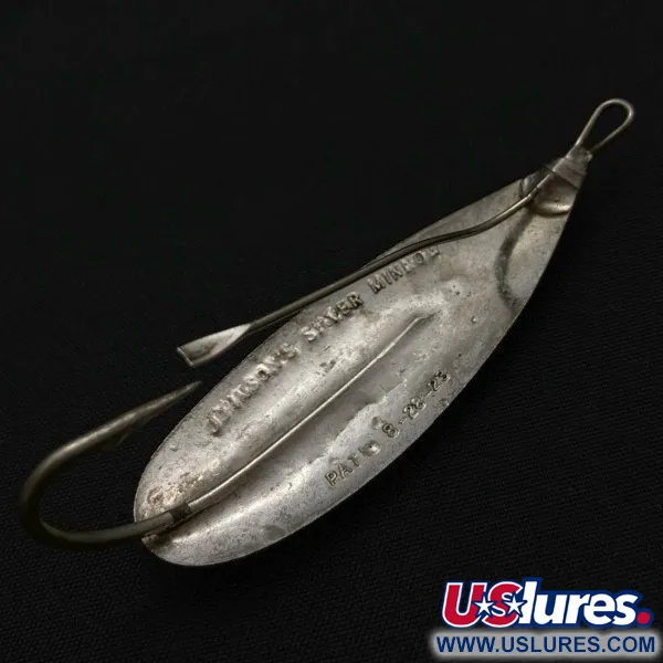 Johnson Silver Minnow, 9g, Nickel, Cuillère ondulante anti-herbe #23945