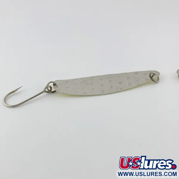 Luhr Jensen Flutter Spoon 35, 7g Argent et Jaune, Cuillère Ondulante #23981