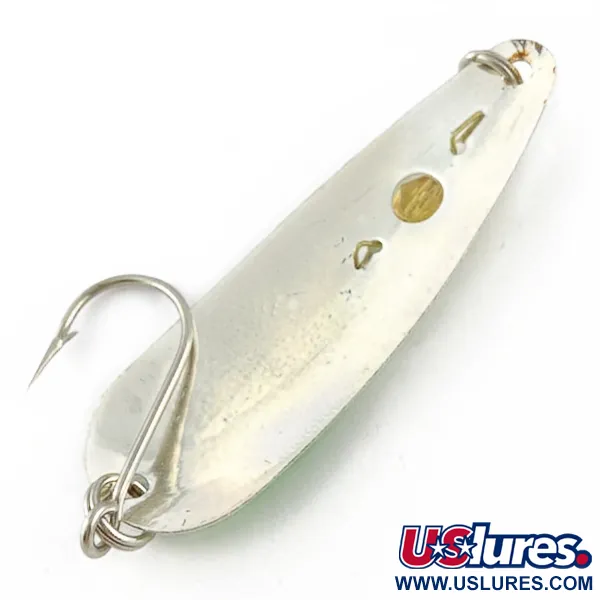 Red Eye Evil Eye, 6g, Nickel/Blanc Phosphorescent, Cuillère #23986