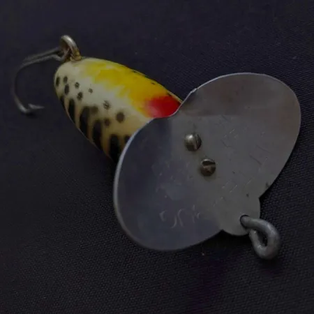 Fred Arbogast Jitterbug, 4g, Crème à points noirs, Leurre de surface #23993