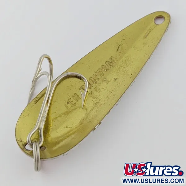 Len Thompson #2, 28g rouge/or, Cuillère ondulante #24013