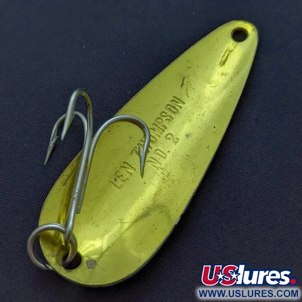Len Thompson #2, 28g rouge/or, Cuillère ondulante #24013