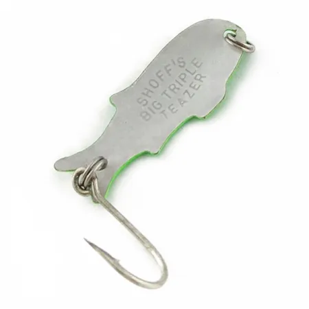 Shoff's Big Triple Teazer, Vert, 2g, Cuillère Ondulante #24024