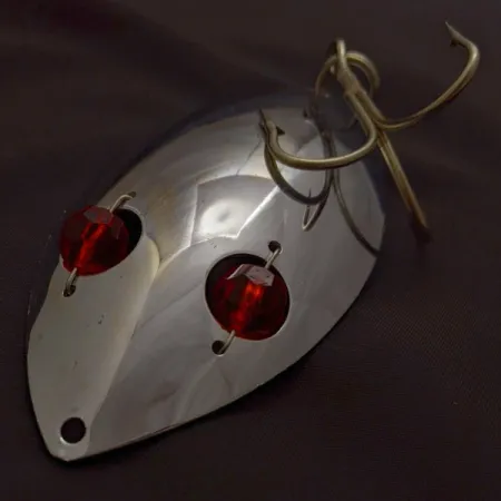 Herter's Glass Eye, 60g, nickel/yeux rouges, Cuillère #24036