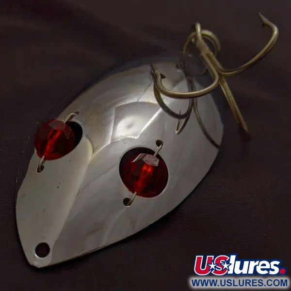 Herter's Glass Eye, 60g, nickel/yeux rouges, Cuillère #24036