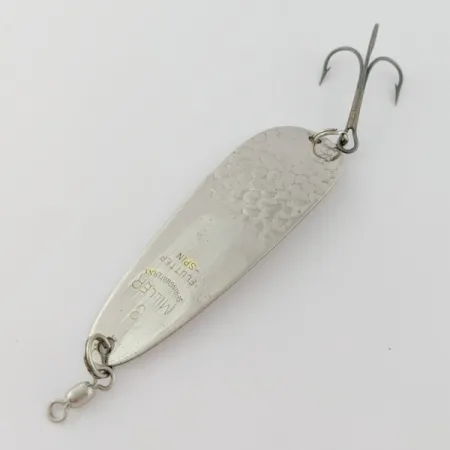 Miller Flutter Spin 3 Cuillère, Argent, 1/2oz, Finition Martelée, #24041