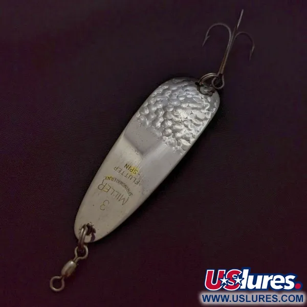 Miller Flutter Spin 3, Argent, 14g, Cuillère ondulante #24041