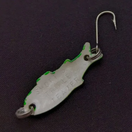 Shoff's Triple Teazer, vert, 1/32 oz (1 g), Cuillère #24070