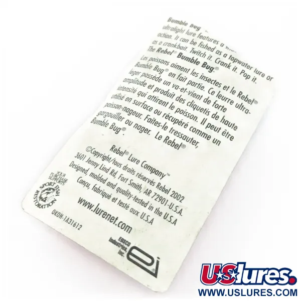 Rebel Bumble Bug, 3g, Coloris Bumble Bug, Poisson Nageur #24098