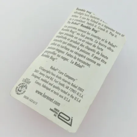 Rebel Bumble Bug, 3g, Coloris Bumble Bug, Poisson Nageur #24098