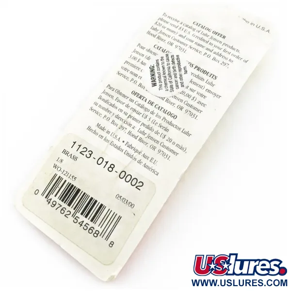 Luhr Jensen Lil' Kroc (Krocodile Stubby), Or, 4.5g, Cuillère Ondulante #24100