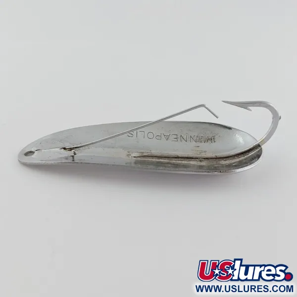 Nebco National Expert Lake Trout Flash Bait, 14g, Chrome, Cuiller #24113