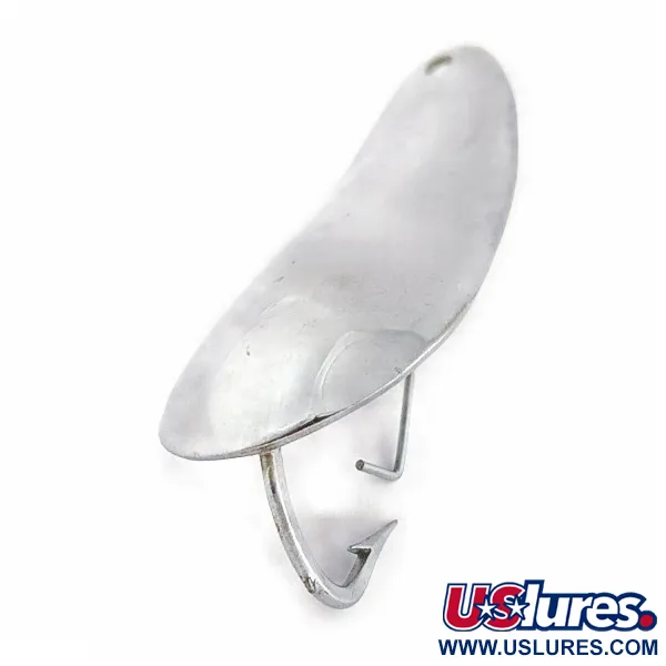 Nebco National Expert Lake Trout Flash Bait, 14g, Chrome, Cuiller #24113