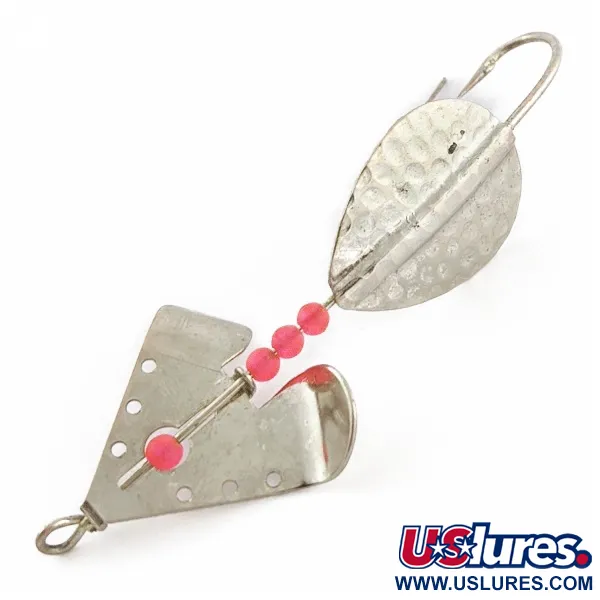 Lindy / Little Joe Skitter-Buzz Weedless, 7g, Rouge/Nickel, Cuillère #24146