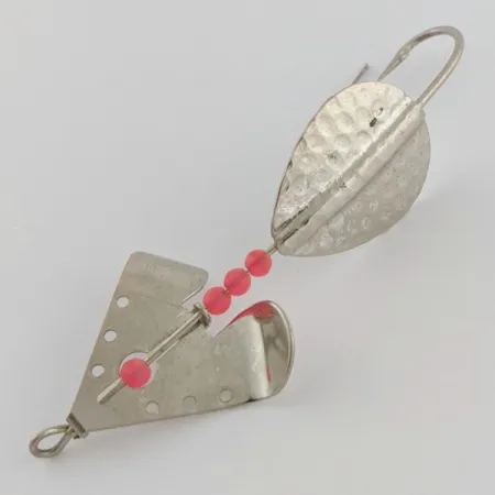 Lindy / Little Joe Skitter-Buzz Weedless, 7g, Rouge/Nickel, Cuillère #24146