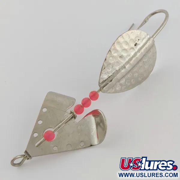 Lindy / Little Joe Skitter-Buzz Weedless, 7g, Rouge/Nickel, Cuillère #24146