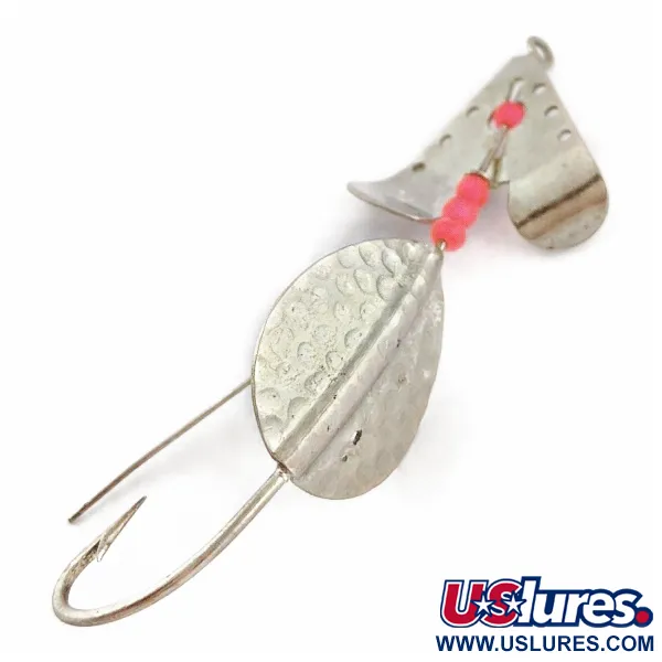 Lindy / Little Joe Skitter-Buzz Weedless, 7g, Rouge/Nickel, Cuillère #24146