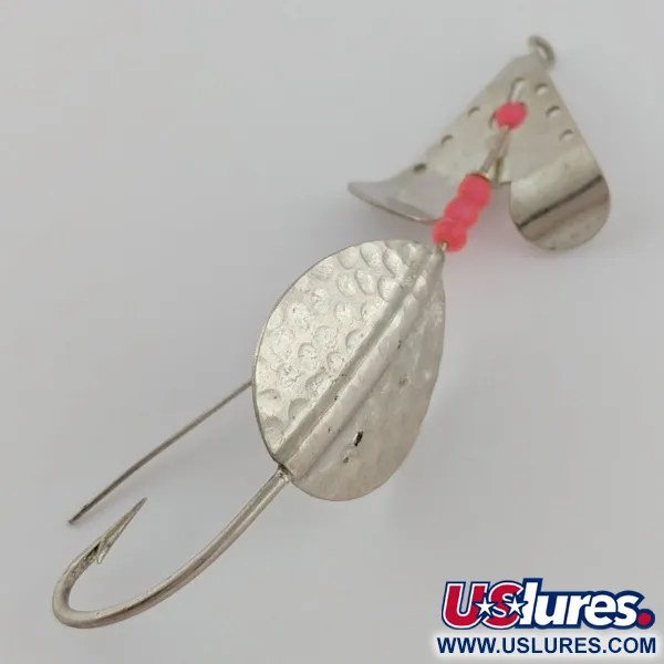 Lindy / Little Joe Skitter-Buzz Weedless, 7g, Rouge/Nickel, Cuillère #24146