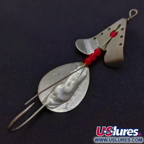 Lindy / Little Joe Skitter-Buzz Weedless, 7g, Rouge/Nickel, Cuillère #24146