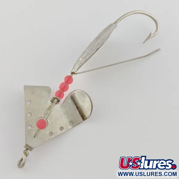 Lindy / Little Joe Skitter-Buzz Weedless, 7g, Rouge/Nickel, Cuillère #24146