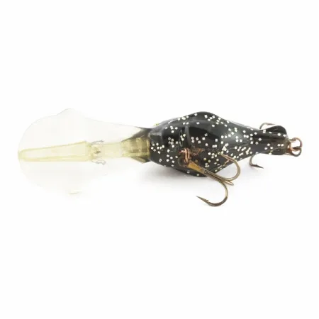 Luhr Jensen Hot Lips Express, Noir pailleté, 11g, Crankbait #24157