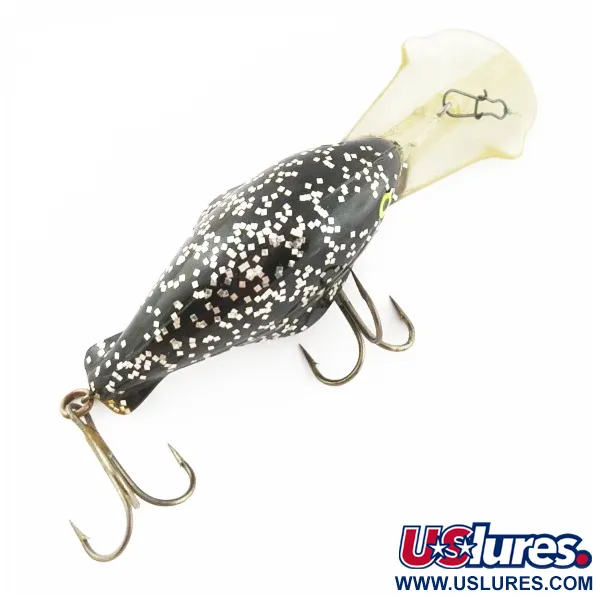 Luhr Jensen Hot Lips Express, Noir pailleté, 11g, Crankbait #24157