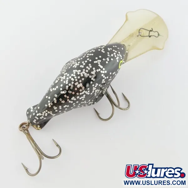 Luhr Jensen Hot Lips Express, Noir pailleté, 11g, Crankbait #24157