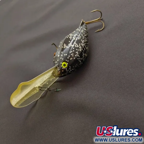 Luhr Jensen Hot Lips Express, Noir pailleté, 11g, Crankbait #24157