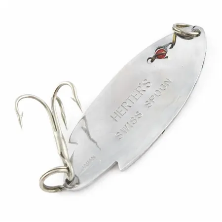 Herter's Swiss Spoon, 7g Nickel/Yeux Rouges, Cuillère Ondulante #24161