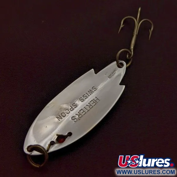 Herter's Swiss Spoon, 7g Nickel/Yeux Rouges, Cuillère Ondulante #24161