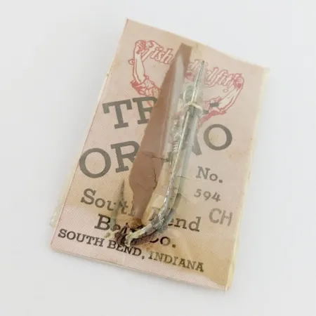 South Bend Trix-Oreno 594, argent/rouge, 2g, leurre pour canne à mouche #24177