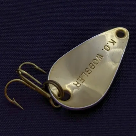 Acme K.O. Wobbler, 3,5g blanc/noir/or, Cuillère ondulante #24191