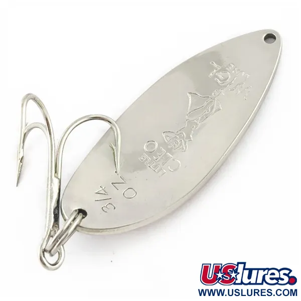 Seneca Little Cleo (Hula Girl), 21g nickel/bleu, cuillère ondulante #24198