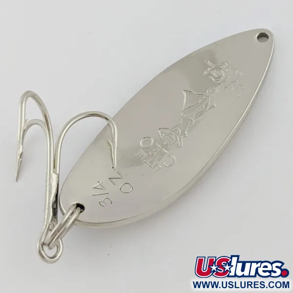 Seneca Little Cleo (Hula Girl), 21g nickel/bleu, cuillère ondulante #24198