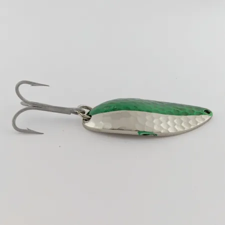 Eppinger Dardevle Devle Dog Detroit, 21g Nickel/Vert, Cuillère ondulante #24199