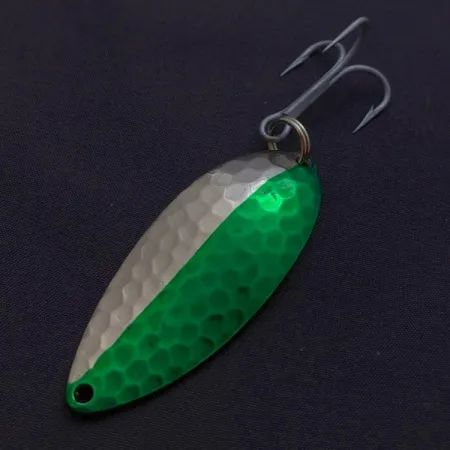 Eppinger Dardevle Devle Dog Detroit, 21g Nickel/Vert, Cuillère ondulante #24199