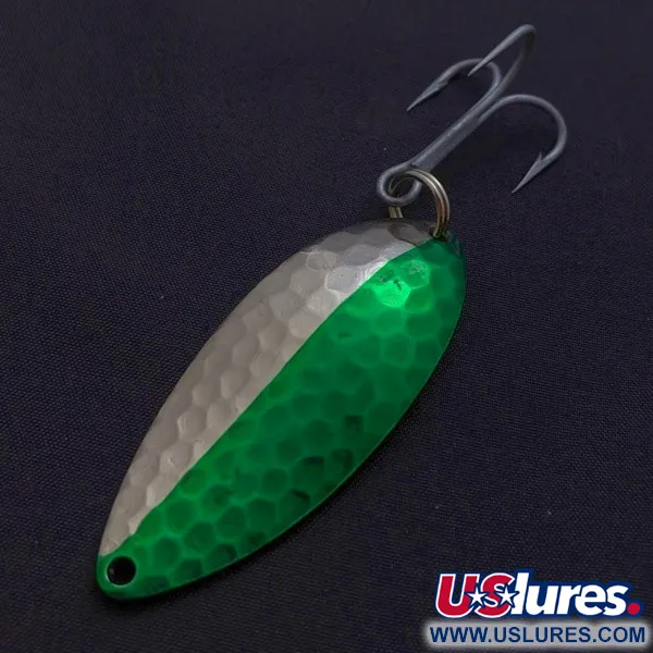 Eppinger Dardevle Devle Dog Detroit, 21g Nickel/Vert, Cuillère ondulante #24199