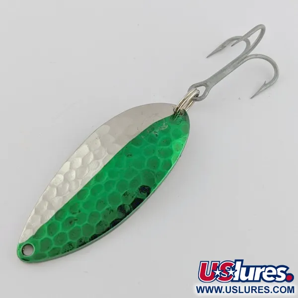 Eppinger Dardevle Devle Dog Detroit, 21g Nickel/Vert, Cuillère ondulante #24199