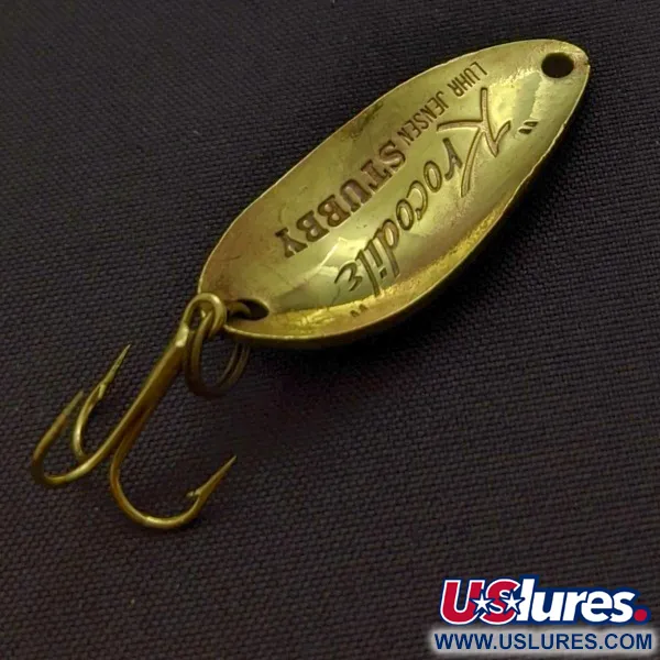 Luhr Jensen Lil' Kroc (Krocodile Stubby), Laiton, 4,5g, Cuillère ondulante #24208