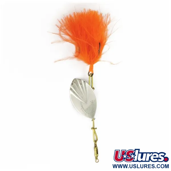 G.M. Skinner 4, Nickel/Rouge, 7g, Cuillère tournante #24225