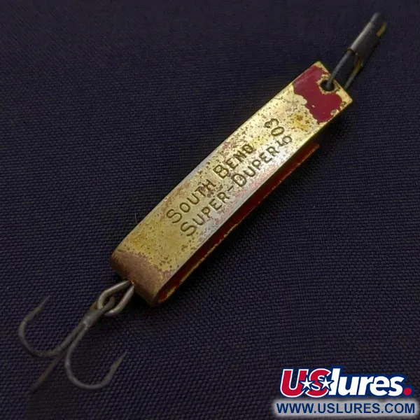 South Bend Super-Duper 503, Or/Rouge, 4,5g, Cuillère #24239