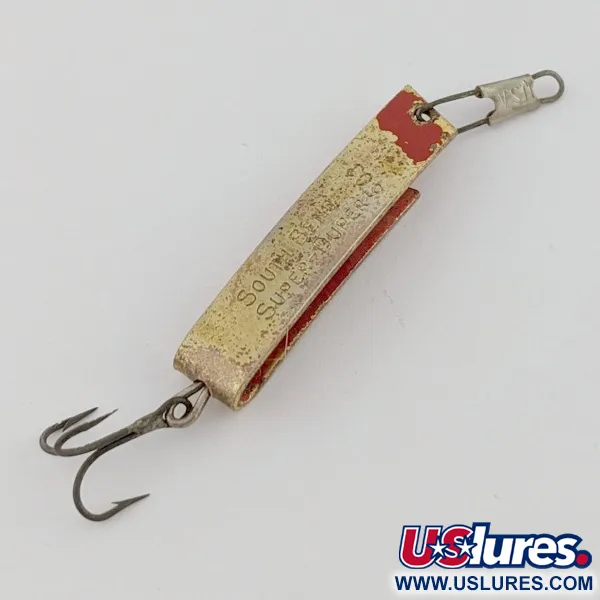 South Bend Super-Duper 503, Or/Rouge, 4,5g, Cuillère #24239