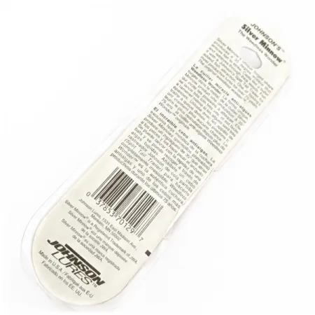 Johnson Silver Minnow, 21g Vert/Orange/Nickel, Cuillère ondulante anti-herbe #24267