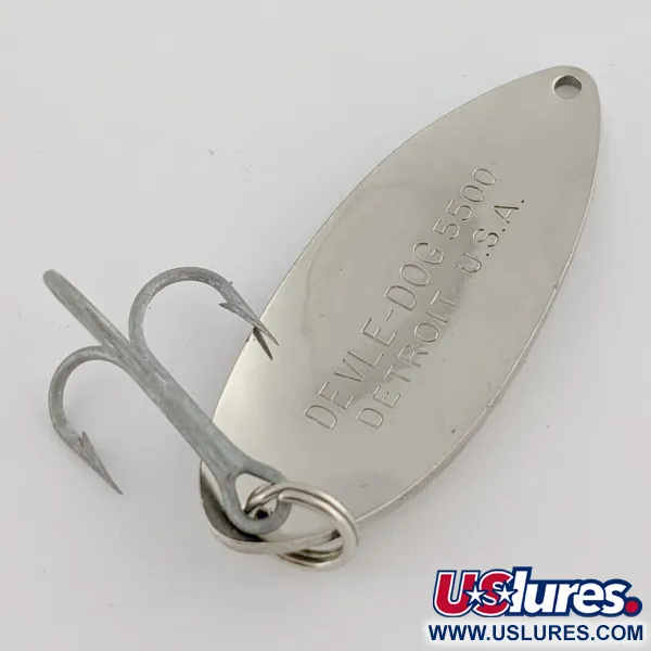 Eppinger Dardevle Devle Dog 5500 Detroit, Nickel 21g, Cuillère ondulante #24271