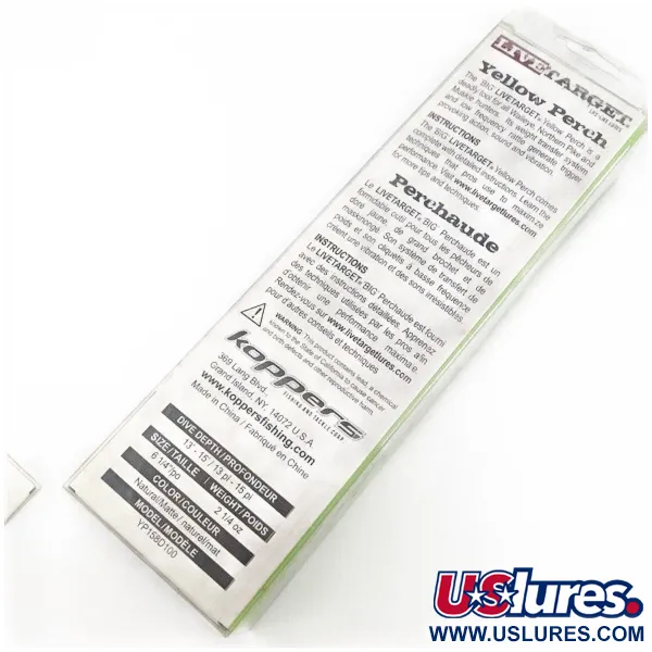 LiveTarget Yellow Perch 16, Yellow Perch, 90g, Poisson nageur plongeant #24273